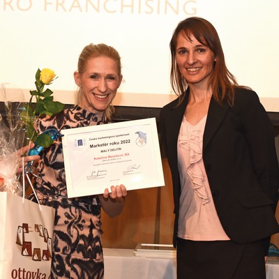 Market�r roku 2022 - Mal� delf�n - Kate�ina Mare�ov�, BA DevLab Smitio, s.r.o., - za projekt znalostn�ho sd�len� a propojov�n� komunity 