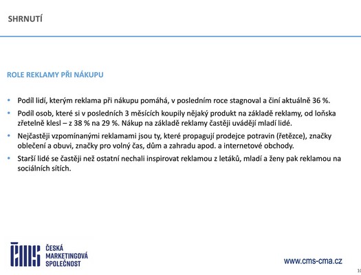 �esk� marketingov� spole�nost - V�zkum �e�i a reklama 2026